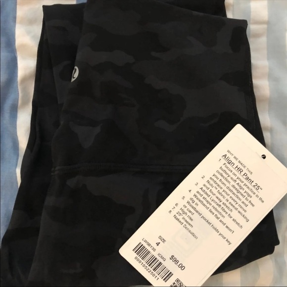 NWT Lululemon Align 25" Camo Multi Grey 4 - Picture 2 of 4